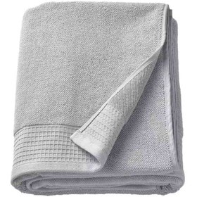 تصویر حوله حمام ایکیا مدل VINARN IKEA VINARN Bath sheet, light grey, 100x150 cm