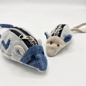 تصویر کیف هندزفری طرح موش آبی 