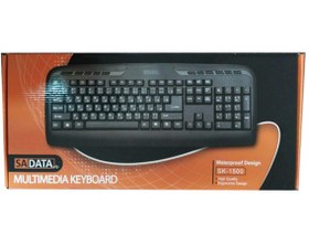 تصویر کیبورد سادیتا مدل SK1500 با حروف فارسی SK-1500 Wired Keyboard