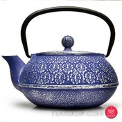 تصویر قوری چدن لعاب دار ژاپنی 