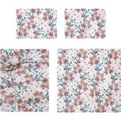 تصویر سرویس روتختی آدنو زنبق کد IR121 دونفره 4تکه 