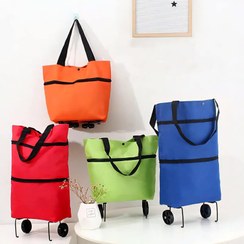 تصویر ساک خرید تاشو چرخ دار با طراحی هوشمندانه 