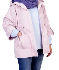 تصویر بارانی زنانه مدل روژان از جنس تی سی 