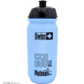 تصویر قمقمه دوچرخه سوئیس پلاس مدل پلاتینیوم ظرفیت ۵۵۰ میلی‌لیتر 