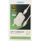 تصویر شارژر و کابل 12W برند Levesn 