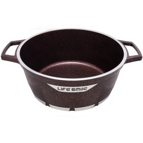 تصویر قابلمه گرانیتی لایف اسمایل مدل FLCM Life Smile FLCM28BS Non stick Soup Pot