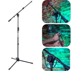 تصویر پایه میکروفن ایتالیایی کوئیک لاک QUIKLOK_A304 microphone stand Quik lok A304