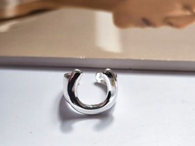 تصویر انگشتر زنانه برند فشن مدل نعل اسب استیل رنگ ثابت Women's ring, horseshoe model