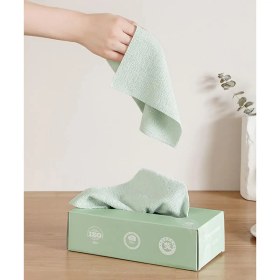 تصویر باکس دستمال حوله ای میکروفایبر مجموعه 20 عددی کد 4414 A box of microfiber towels with 20pcs