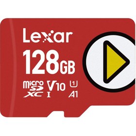تصویر رم میکرو 128 گیگ لکسار Lexar Play A1 V10 U1 C10 150MB/s Lexar Play A1 V10 U1 C10 150MB/s 128GB memory card