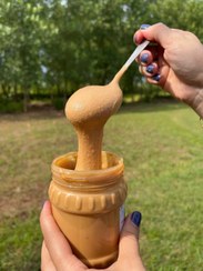 تصویر کره بادام زمینی بدون نمک بدون شکر بدون هیچ گونه افزودنی