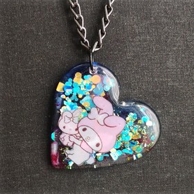 تصویر گردنبند قلبی ملودی 