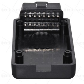 تصویر کانکتور 16پین او بی دی نری REFACO OBDII OBDII CONNECTOR 16PIN MALE LONG COVER WITH 3 LED HOLE 