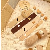 تصویر بند پستانک پارچه ای عروسکی 