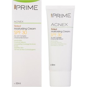 تصویر کرم مرطوب کننده پریم رنگی 30 SPF Prime Acnex tinted Moisturizing SPF30 Cream 50ml