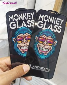 تصویر گلس شفاف تمام صفحه iPhone 13 Pro Max مدل Monkey Anti-Static iPhone 13 Pro Max Monkey Anti-Static Full Cover Glass