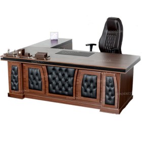 تصویر میز مدیریتی لمسه کاری شده کد 518 