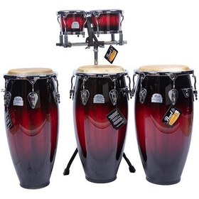 تصویر ست تومبا و بانگو Pearl مدل Elite Congas OAK 