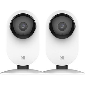 تصویر دوربین خانگی YI 2pc ، سیستم نظارت امنیتی امنیتی 1080p WiFi IP با پاسخ 24 ساعته اضطراری ، هشدار حرکت رایگان ، دید در شب ، مانیتور کودک در iOS ، برنامه اندرویدی - سرویس Cloud در دسترس است 