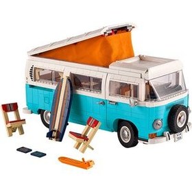 تصویر لگو ساختنی مدل فولکس کمپر 2207 قطعه Volkswagen T2 Camper Van Volkswagen T2 Camper Van