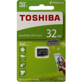 تصویر کارت حافظه Micro SD برند Toshiba ظرفیت 32 گیگابایت ا Toshiba Micro SD Card 32GB Toshiba Micro SD Card 32GB