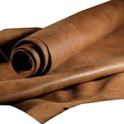 تصویر چرم زیره دباغی گیاهی قهوه ای 