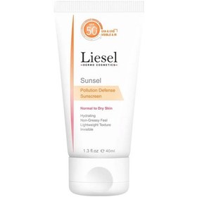 تصویر کرم ضد آفتاب رنگی مدل Sunsel با SPF 50 مناسب پوست نرمال تا خشک حجم 40 میلی لیتر لایسل Natural Beige Liesel Sunsel SPF 50 Tinted Sun Screen for Normal to Dry Skin 40 ml