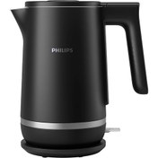 تصویر کتری دو جداره برند فیلیپس مدل HD9395/90 ۱.۷ لیتر ۲۲۰۰ وات مشکی برند philips Philips HD9395/90 Double Walled Kettle 5000 Series 1.7 L 2200 W HD9395/90 Black