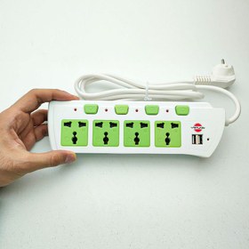 تصویر چند راهی برق پارس شهاب مدل USU-4 Pars Shahab USU-4 power strip