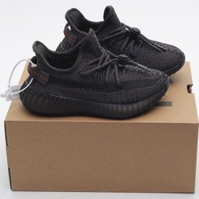 تصویر کتونی بچه گانه آدیداس یزی اسپلی ۳۵۰ تمام شبنما مشکی Adidas yeezy sply 350 