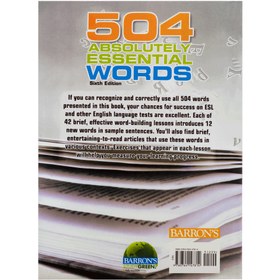 تصویر واژه 504Absolutely Essential Words - 504 کتاب 504 واژه کاملاً ضروری ویرایش ششم