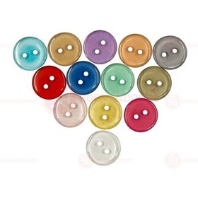 تصویر دکمه شیشه ای رنگی 