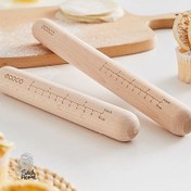 تصویر وردنه چوبی مدرج مناسب اندازه گیری دقیق برند ecoco 