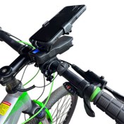 تصویر چراغ ۴ کاره پاوربانک و هولدر 