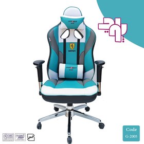 تصویر صندلی گیمینگ سه رنگ DXRACER 