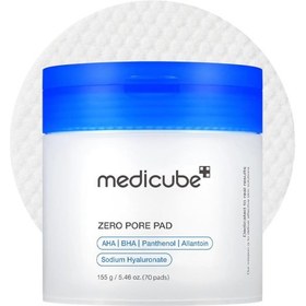 تصویر تونر پد لایه بردار و کنترل منافذ مدی کیوب Medicube Zero Pore Pad 155g 