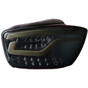 تصویر چراغ عقب اسپرت سایپا تیبا هاچ بک طرح کیا کادنزا دودی برند نور گستر بسحق 