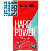 تصویر کاندوم اسپشیال حجم‌دهنده حاوی آرژنین انرژی بخش 12 عددی مدل Hard Power چرچیلز Special volumizing condom containing arginine, 12 units of Churchill's energy