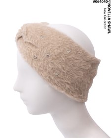 تصویر هدبند پیچی نگین دار کد 064040 