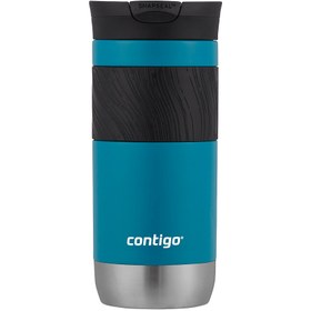 تصویر تراول ماگ استیل آبی کانتیگو Contigo-Byron Snapseal-Juniper-470ml 