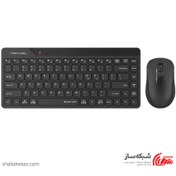 تصویر کیبورد و ماوس بی‌سیم ای فورتک مدل FG2200 Air A4tech FG2200 Air 2.4G Wireless Combo Desktop Keyboard and Mouse