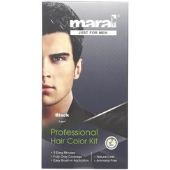 تصویر کیت رنگ مو حرفه ای آقایان مارال مشکی Maral Professional Hair Color Kit For Men