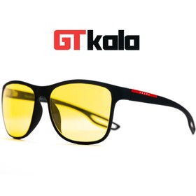 تصویر عینک شب پرادا مدل P8084 فریم مشکی 