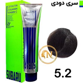 تصویر رنگ مو سوبارو قهوه ای دودی روشن SMOKY شماره 5/2 حجم 120 میل 