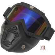 تصویر ماسک موتور سواری، اسکی و نظامی/ فری سایز 