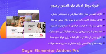 تصویر افزونه رویال اددانز برای المنتور پرمیوم | Royal Elementor Addons Pro 