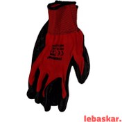 تصویر دستکش کار قرمز 