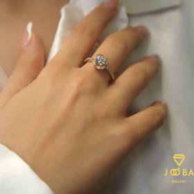 تصویر انگشتر تک نگین گل ژوپینگ کد 1131001126 