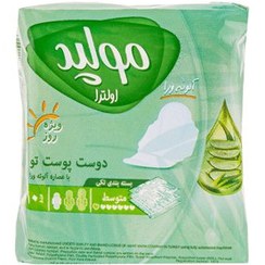 تصویر نوار بهداشتی آلوئه ورا متوسط مولپد 10عددی 