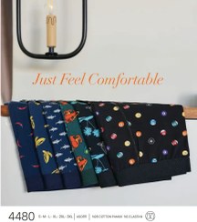 تصویر شورت پادار طرحدار مردانه نخی براک مدل 4480 